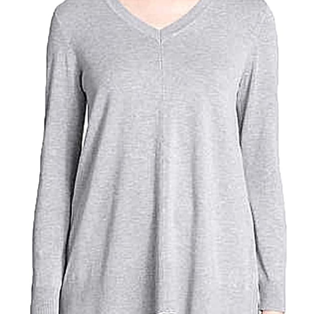 DKNY Jeans Pullover V-Neck Tunic Sweater Small